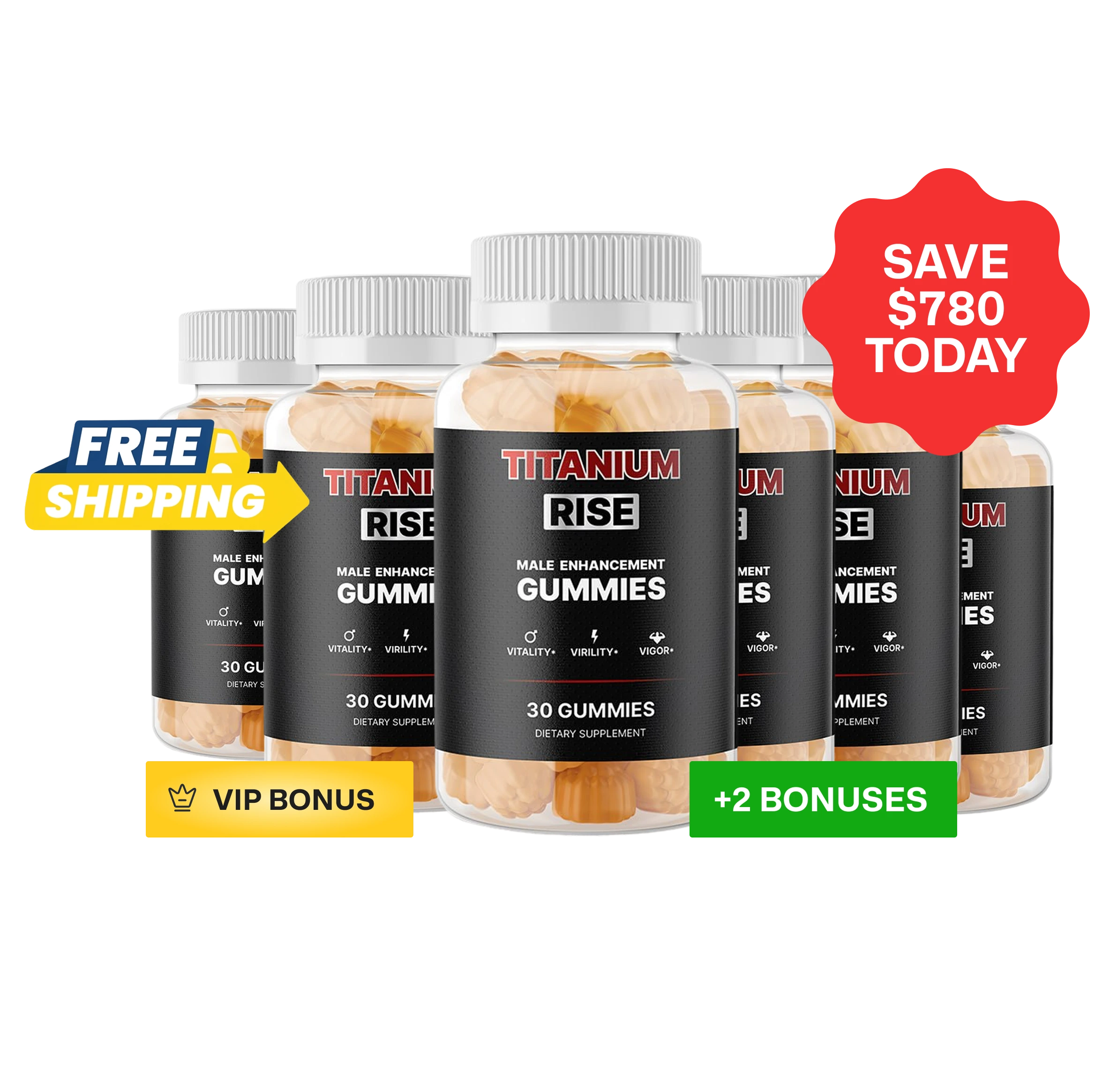 Titanium Rise 6-bottle bundle